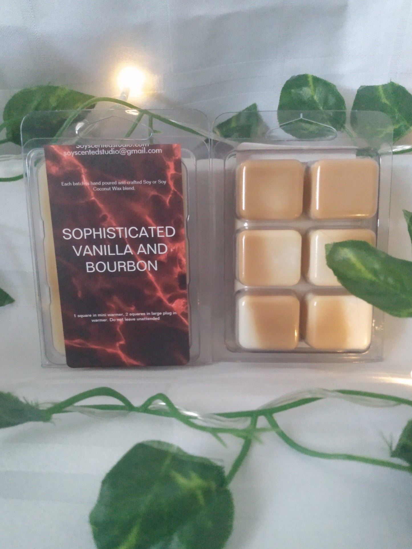 Sophisticated Vanilla and Bourbon Soy Scented Wax Melts
