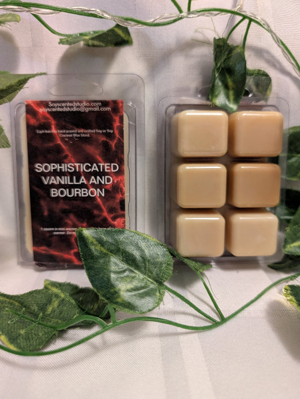 Sophisticated Vanilla and Bourbon Soy Scented Wax Melts