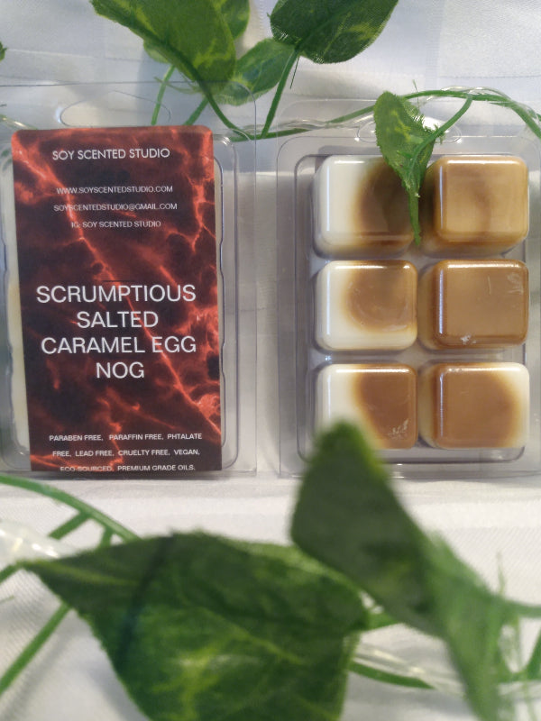 Scrumptious Salted Caramel Egg Nog Scented Soy Wax Melts