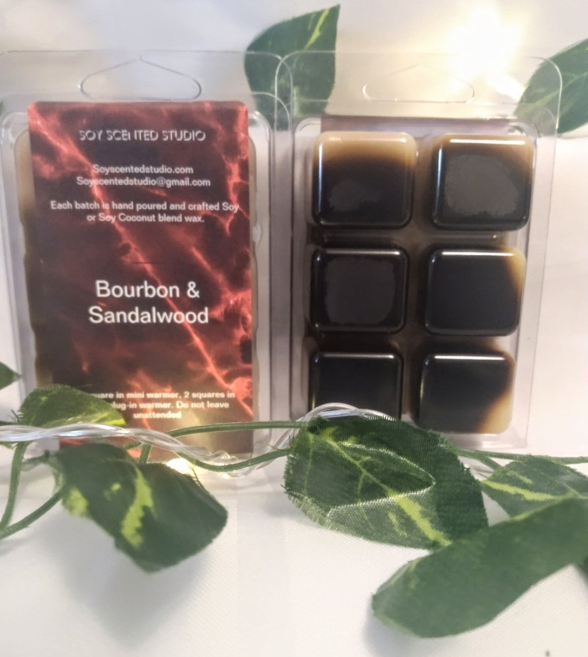 Bourbon and Sandalwood Soy Scented Wax Melts