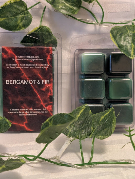 Bergamot and Fir Scented Soy Wax Melts