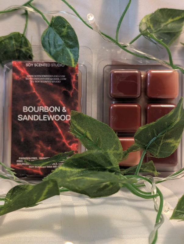 Bourbon and Sandalwood Soy Scented Wax Melts