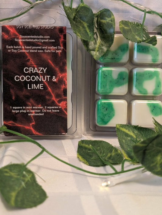 Crazy Coconut and Lime Scented Soy Wax Melts