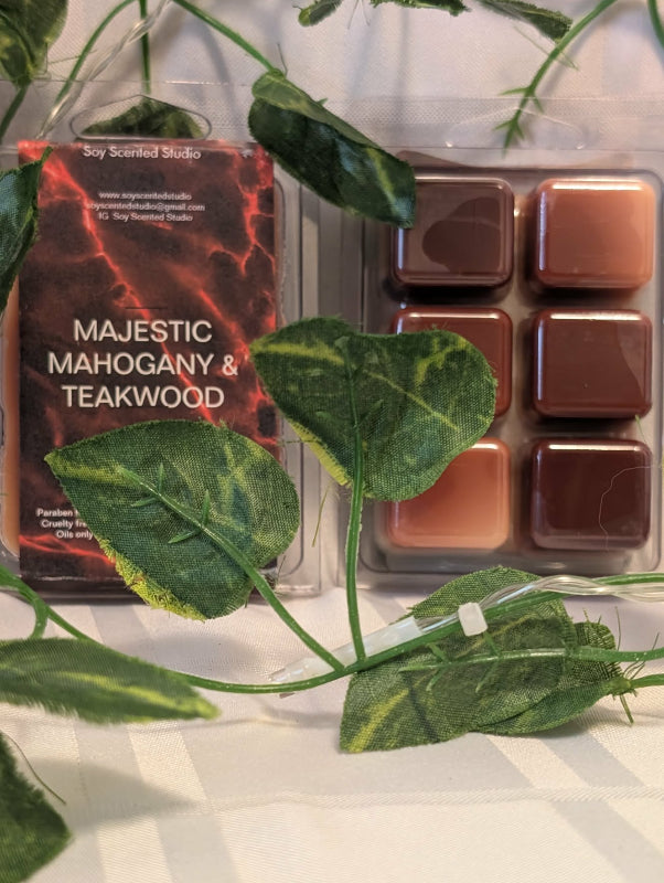 Majestic Mahogany and Teakwood Scented Soy Wax Melts
