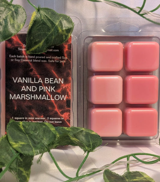 Vanilla Bean with Pink Marshmallows Scented Soy Wax Melts